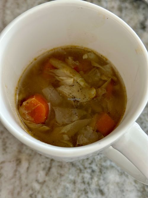 Artichoke soupp  at Yucca Tree Eatery in Yucca Valley