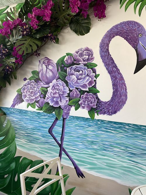 Beautiful store front   at Purple Flamingo in Bellmore