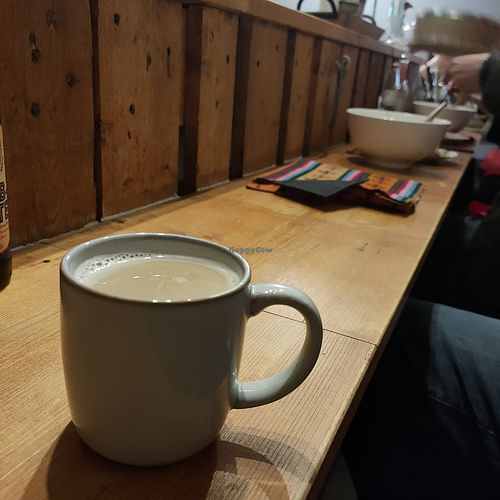 Home-made chai with oat milk at Kleiner Herd Großes Feuer in Bonn