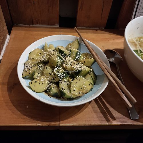 Cucumber salad at Kleiner Herd Großes Feuer in Bonn