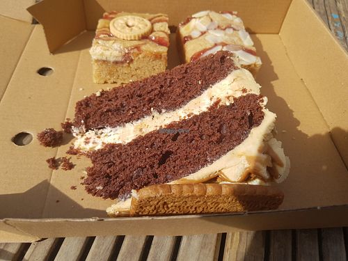 Chocolate biscoff cake at Keenan's in Morpeth