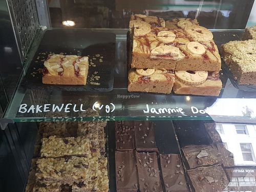 Bakewell slice and Jammie Dodger slice at Keenan's in Morpeth
