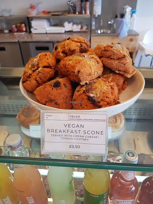 Vegan scones at The Market Place in Morpeth