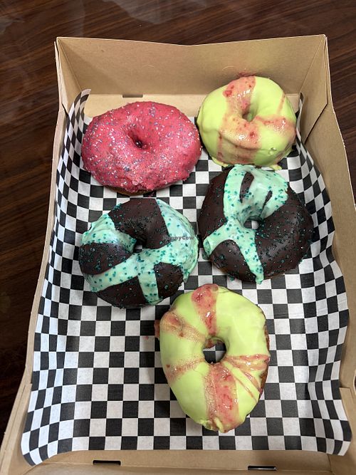 Vegan donuts   at Frankie's NY Bagels in Eureka