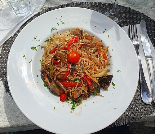 Nudeln mit Gemüse at Praia Formosa Restaurante in Funchal