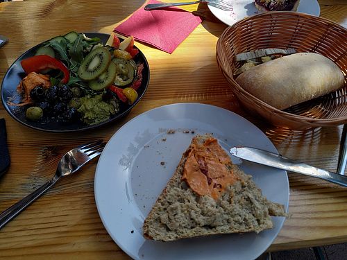 Mediterranean breakfast at Café Warenannahme  in Hannover