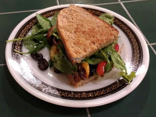 Vegan Veggie Sandwich  at Lost Coast Cafe in Ferndale