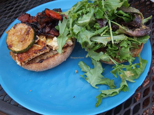 Vegan Tofu Veggie Sandwich  at Lost Coast Cafe in Ferndale