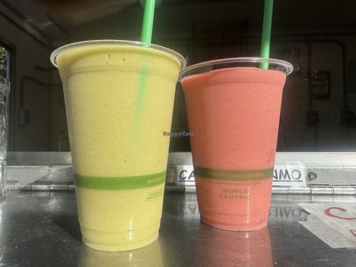 Mango mojito & Banana berry (ask for no honey)  at The Juice Box in Hana