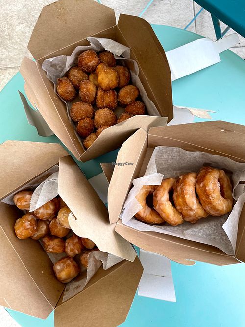 These were glazed donuts and their famous Bim Bits!  at Ground Up in Bridgetown