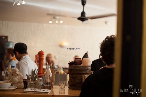 from the door at Wild Food Cafe in London