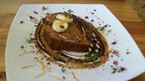 Banana bread at Wild Food Cafe in London