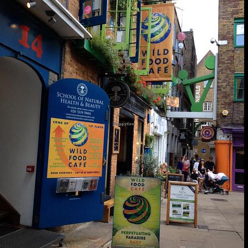 Outside  at Wild Food Cafe in London
