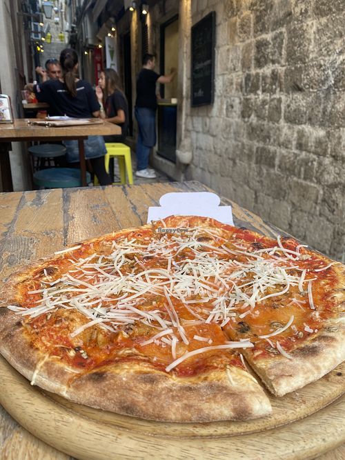 All pizzas are vegan!  at VegeDub in Dubrovnik