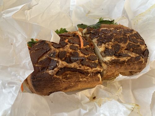 Vegan sandwich to go  at Soulwich in Evanston