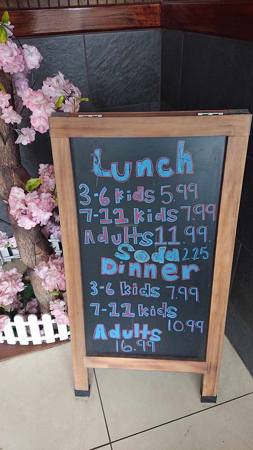 Current buffet specials. Ask for child pricing on meals. at WM Lucky Buffet in West Memphis