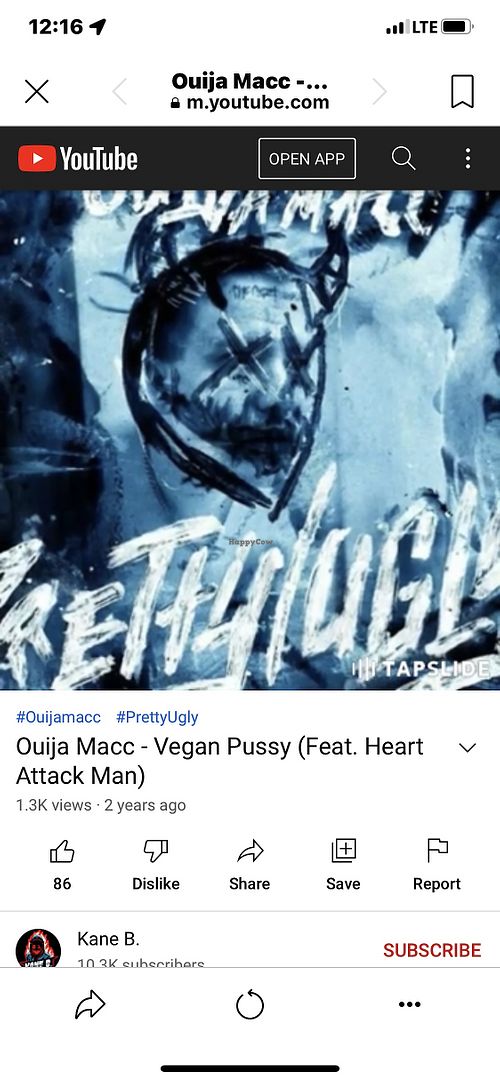 He has written several songs about veganism  at Ouija Macc - Psychopathic Records in Farmington Hills