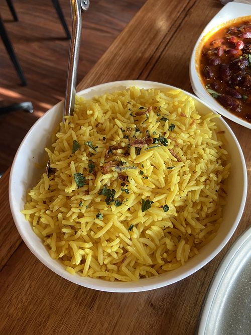 Perfectly steamed and seasoned rice  at Chefs of Tandoori in Malvern