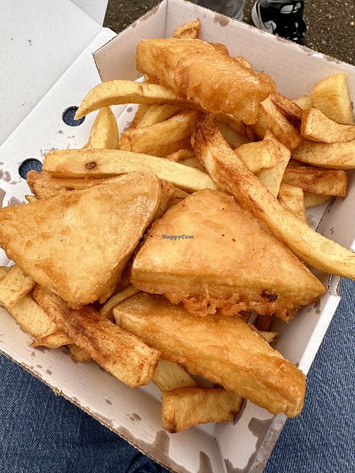   at Papa's Fish and Chips in Whitby