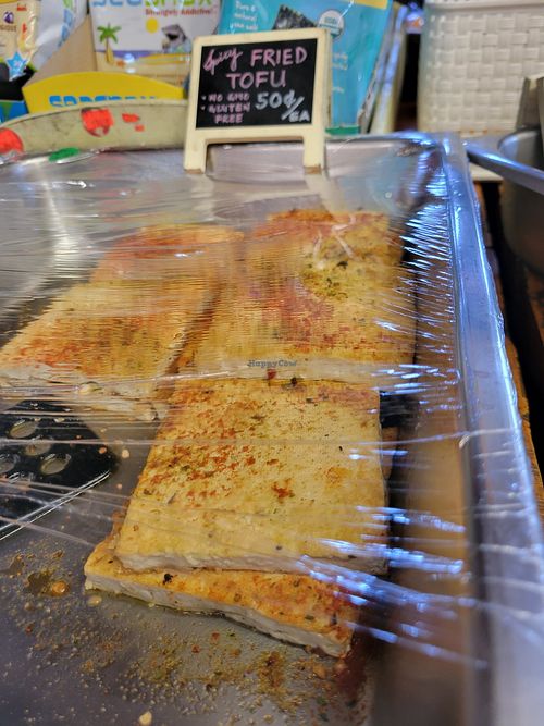 Spicy firm tofu at Country Natural Food Store in Topanga