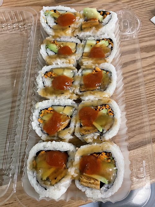 Veggie roll at Rollbotto Sushi in St Petersburg