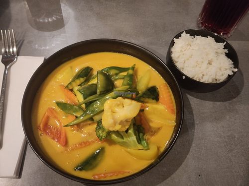 Vegan mango curry at ByVu in Freising