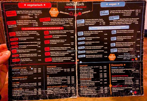 Menu page at Cafe Tschüsch at tschüüüsch - Vriends & Cosy Comfort Food in Berlin