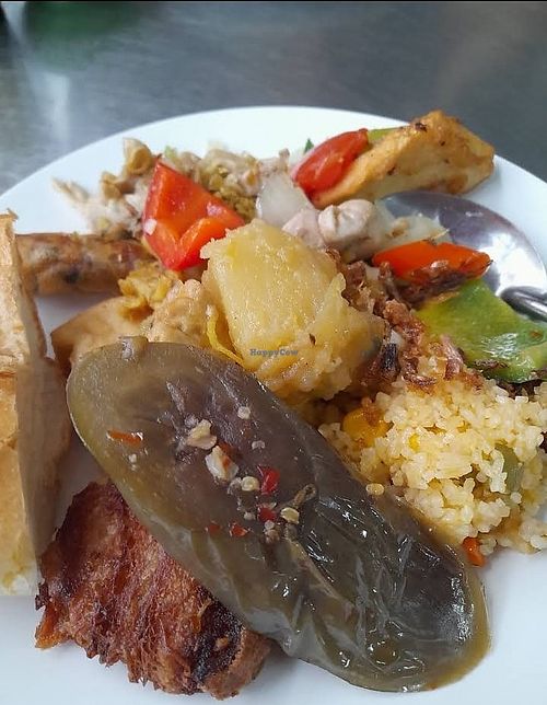 Food at Quan Com Chay in Ho Chi Minh City