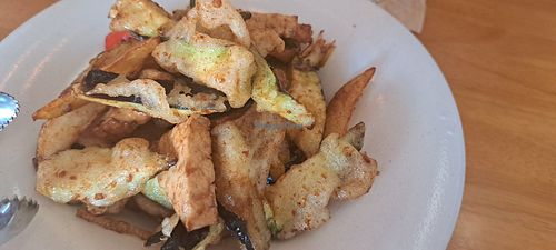 Fries tofu and three things at ALT.a - Dosan in Seoul