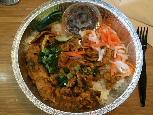 Lemongrass bean curd with rice at Oh Mai Vietnamese Sandwich Kitchen in South Salt Lake