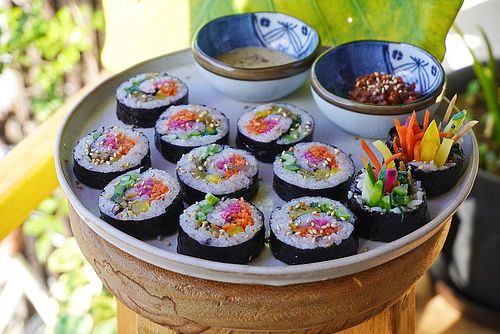 Rainbow Gimbap at TU CASA -Zero waste & Plant based- in Kyoto