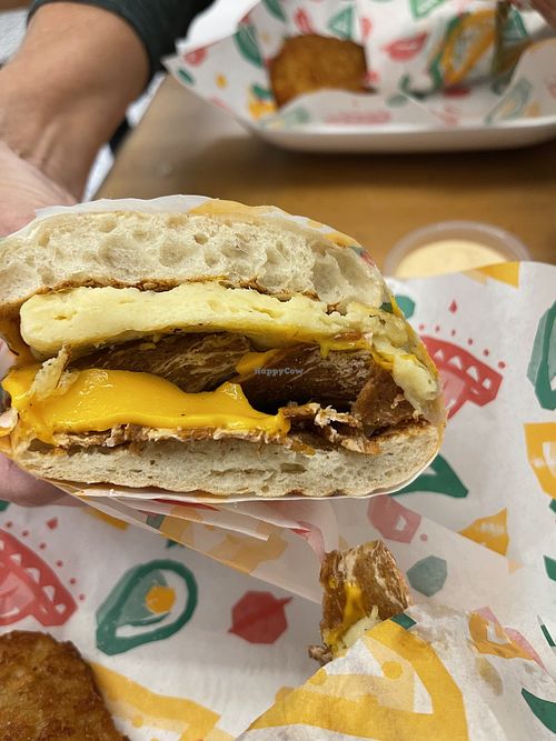 Breakfast sandwich  at Vegan Grill - Upper East Side in New York City