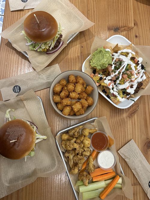Burgers, Tater Tots, Nachos + Cauliflower   at Vegan Grill - Upper East Side in New York City