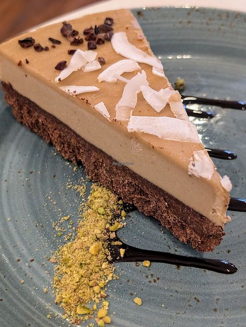 Cacao raw cake- kinda dry at SHAKA - Mall of Asia in Pasay