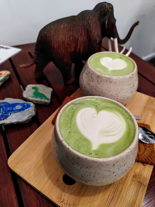 Matcha Lattes at Raket in Antwerpen