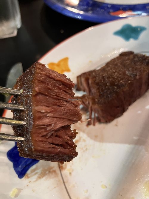 Printed meat  at Caciara in Milan