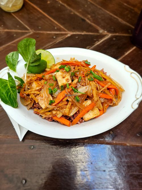 Ginger rice at The Fringe in Battambang