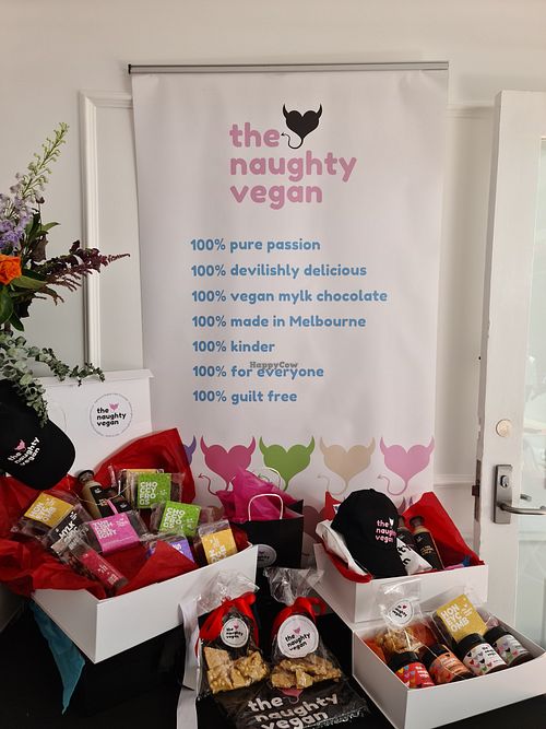 Gift boxes at The Naughty Vegan - Pop-Up in Melbourne
