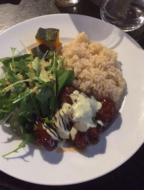 Vegan karage at Matsuontoko Cafe in Kyoto