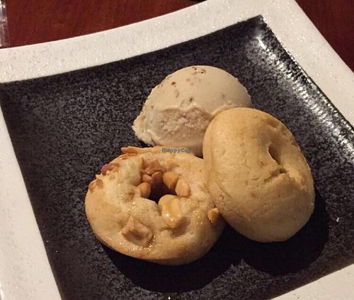 Doughnuts and ice cream  at Matsuontoko Cafe in Kyoto
