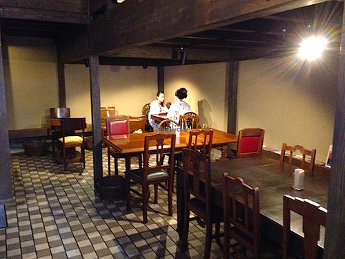 Entering Cafe Matsuontoko.  at Matsuontoko Cafe in Kyoto