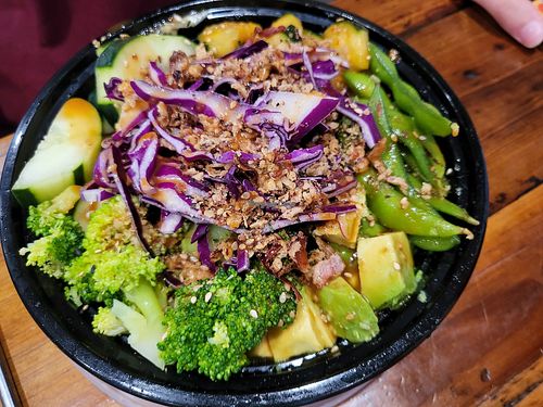 Poke bowl (vegan) at Poke Oasis in Burlington