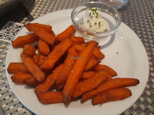 Starter / Camote frito at Los Andenes Vegan - Puerta de Toledo in Madrid