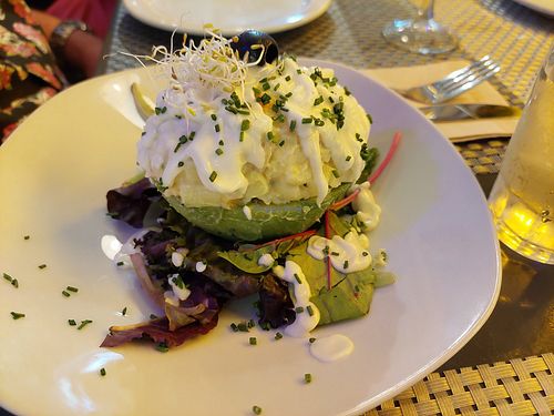 Starter / Palta rellena at Los Andenes Vegan - Puerta de Toledo in Madrid