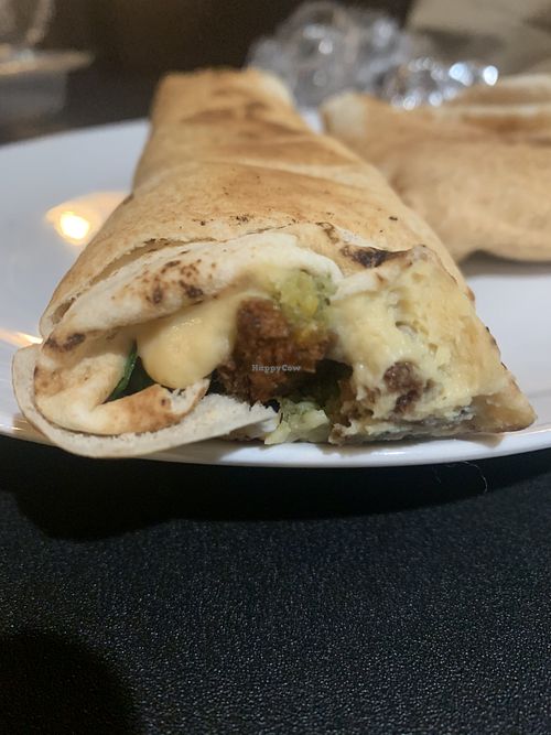 Hummus rolled falafel at Aladdin's Eatery in Mt Lebanon