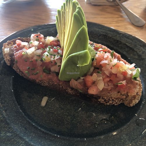 Avo and pico de gallo toast   at Mr Kale - Maspolomas  in Gran Canaria