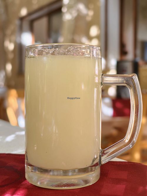 Yummy, zingy homemade lemonade at Les Arcades in Tozeur