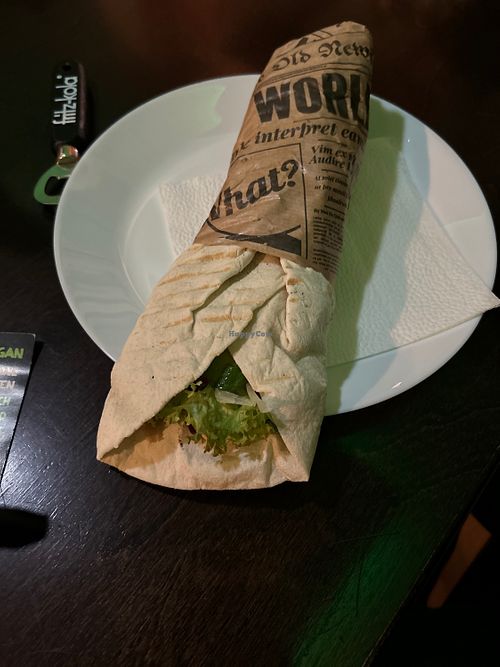 Wrap with soya filling  at Il Vegano in Aachen
