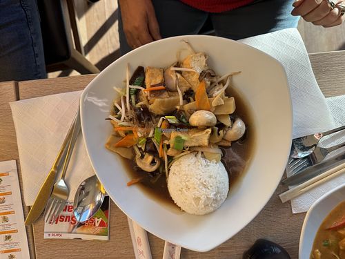 Tofu with vegetables.  at Asia Sushi Bar in Rathenow