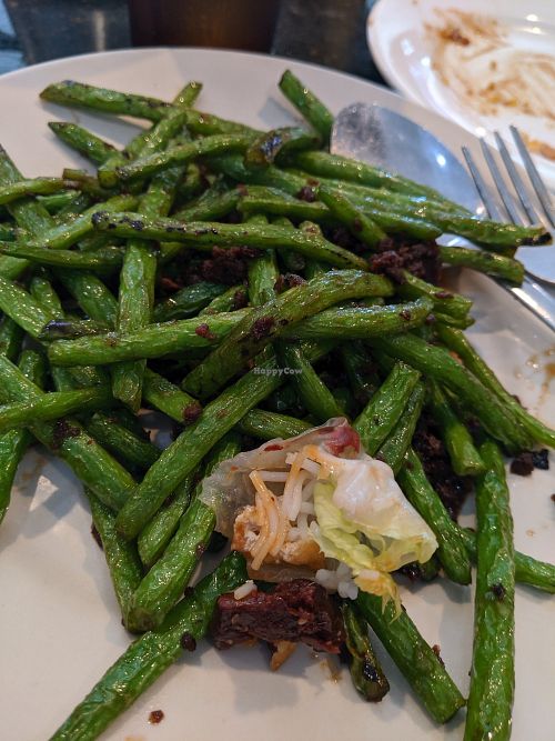 Green beans at Quan Yin in Houston